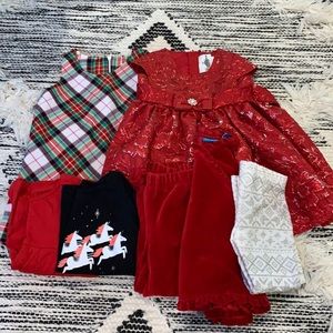 2t girls holiday dress bundle 7items